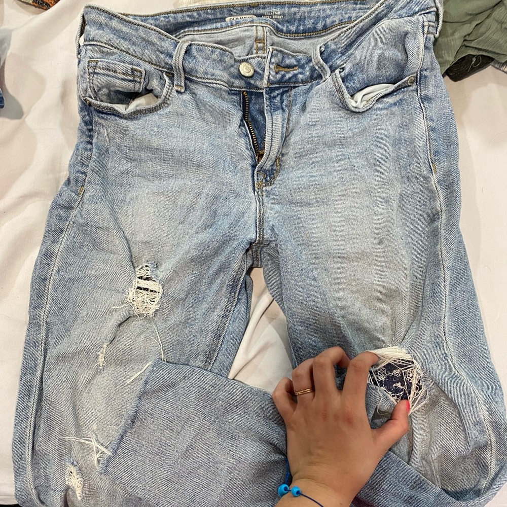 Old Navy Patchwork Jeans